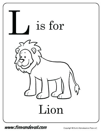 350x453 Letter L Coloring Page Letter L Coloring Sheet L Is For Lion
