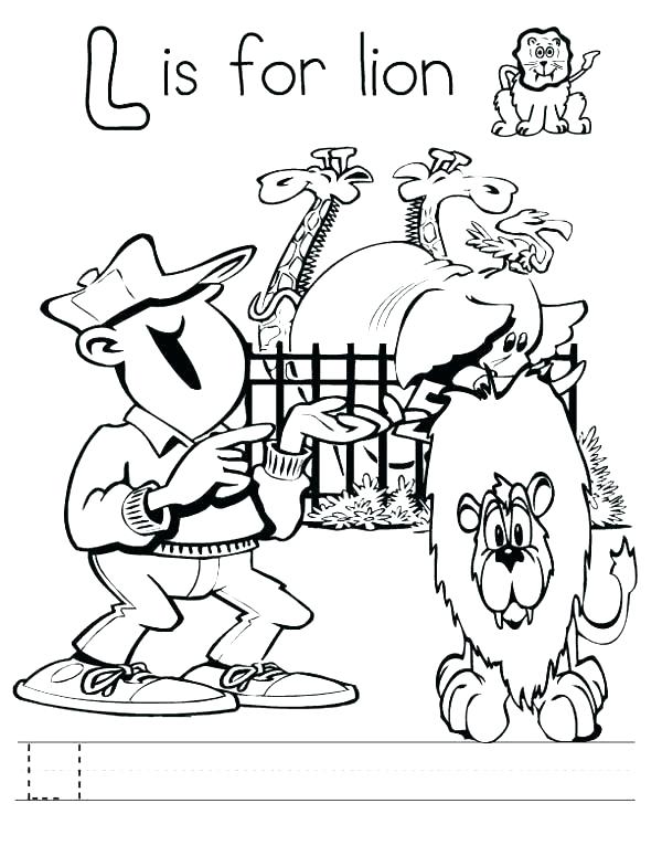 600x775 Letter L Coloring Pages Preschool Letter L Coloring Sheet