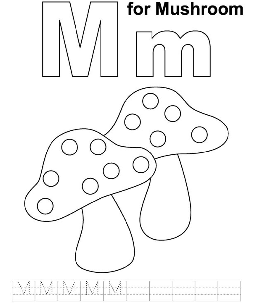 1022x1224 Letter M Coloring Pages Best For Moon Free Printable Kids Monkey