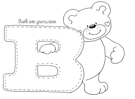 461x338 Letter B Coloring Page Letter B Bear Coloring Page Letter N