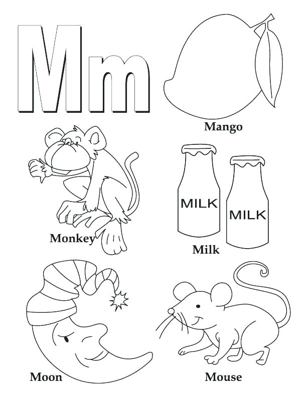 612x792 Letter Z Coloring Page Cute Letter M Coloring Pages Free Preschool