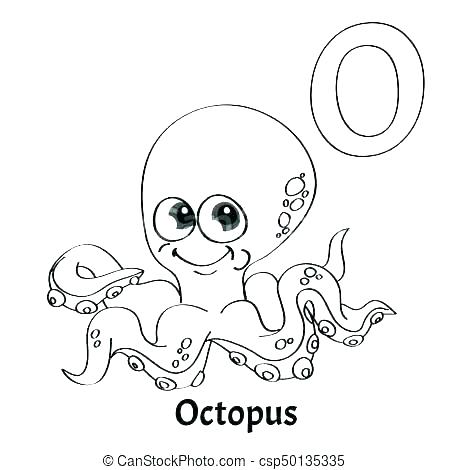 450x470 O Coloring Pages Octopus For Coloring Octopus Coloring Page