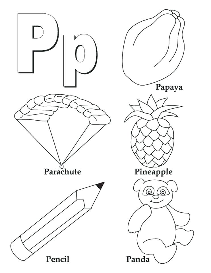 742x960 Letter P Coloring Sheets Ages Letter J Coloring Sheets