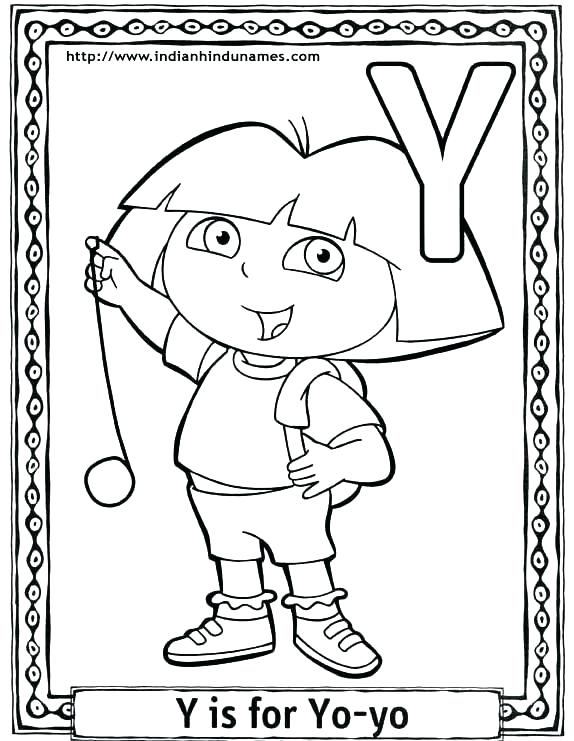 574x741 Letter Y Coloring Pages Alphabet Coloring Pages Preschool Images