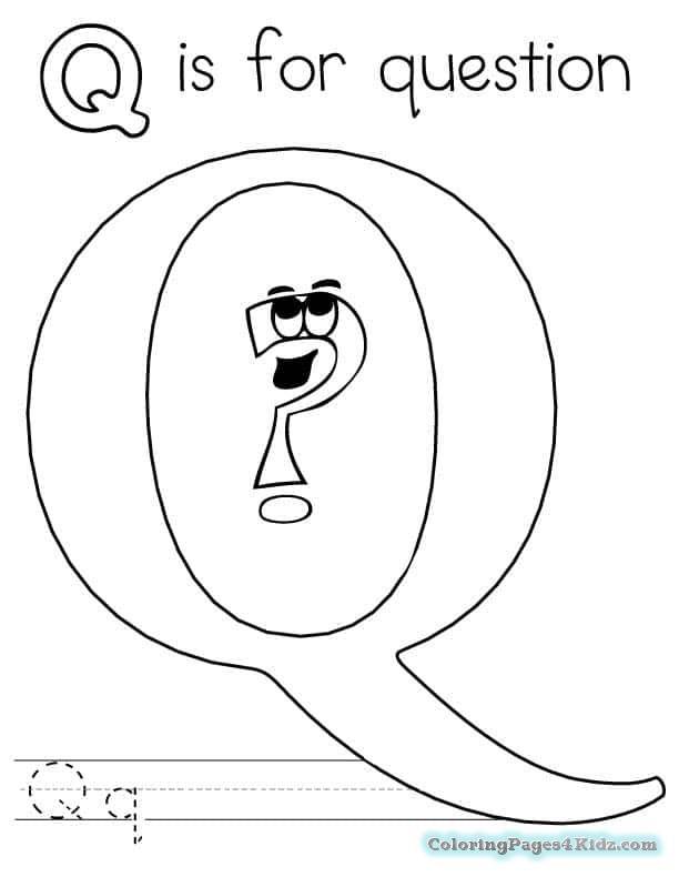 612x790 Letter Q Coloring Pages Preschool Coloring Pages For Kids