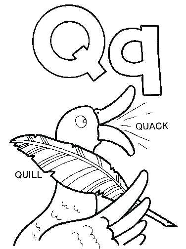 376x504 Letter Q Coloring Pages Preschool Colouring To Beatiful Draw Print