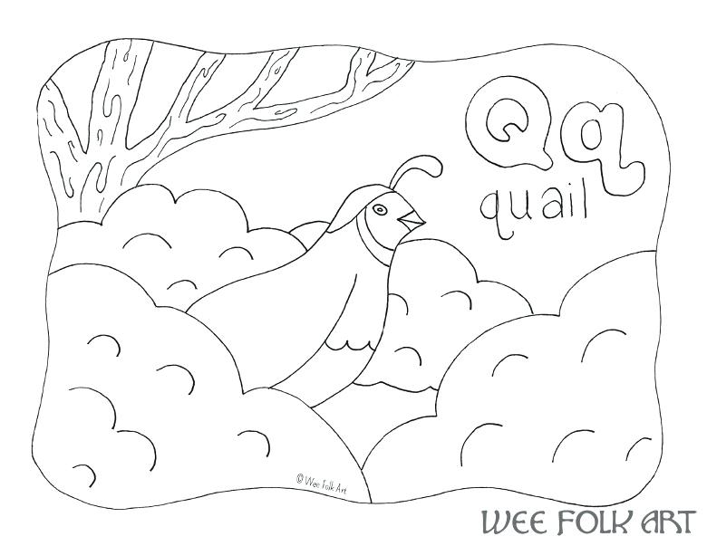 780x603 Letter Q Coloring Sheet