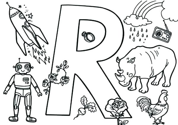 600x424 Letter R Coloring Page Epic R Coloring Page Print Pages Preschool
