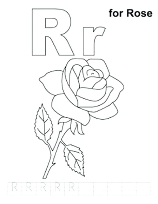 600x774 Letter R Coloring Pages Preschool Letter R Coloring Pages Letter R