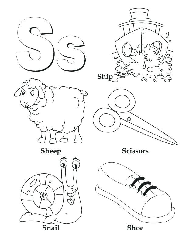 612x792 Letter G Coloring Pages Letter S Coloring Pages Preschool My