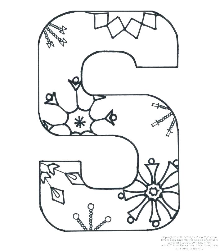 709x808 Letter S Coloring Pages Letter S Coloring Pages Plus Letter S