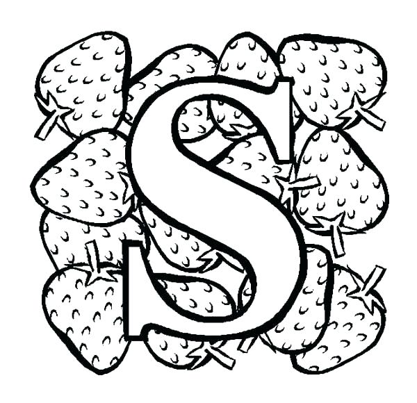 600x580 Letter S Coloring Pages Preschool Letter S Coloring Pages Learn