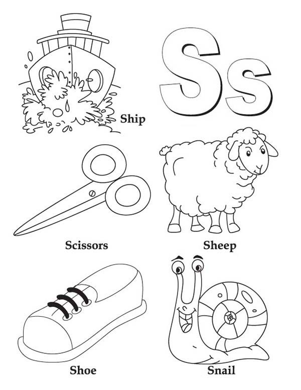600x776 Coloring Pages Letter S Charming Letter S Coloring Pages