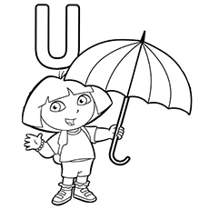 230x230 Letter U Coloring Pages