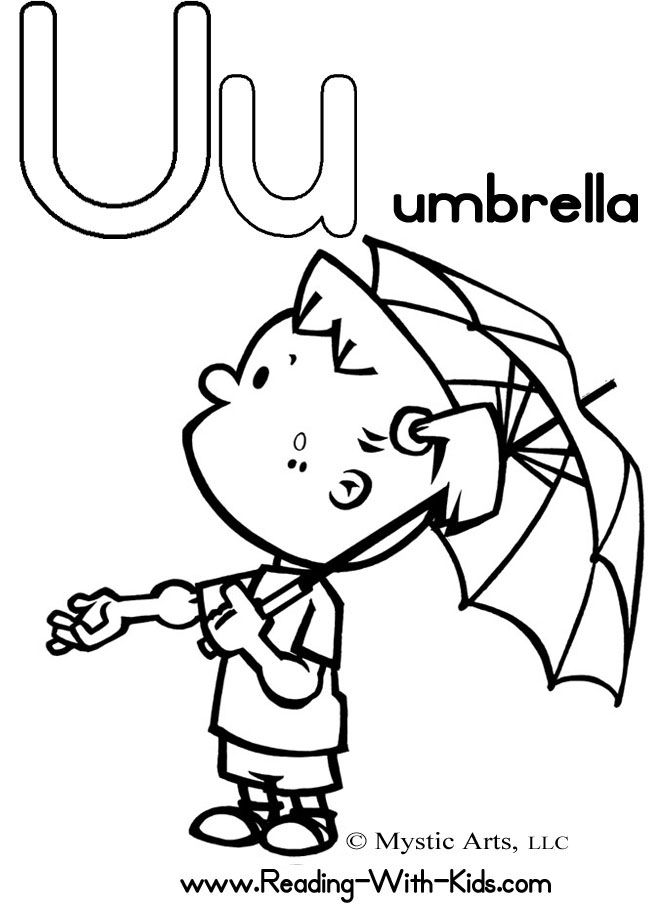 670x922 Letter U Coloring Sheet U Is For Umbrella Underwear