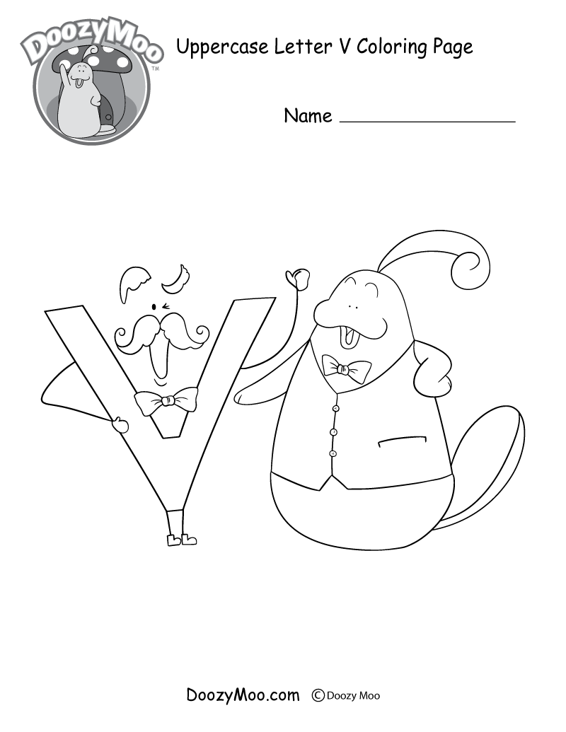 800x1035 Letter V Coloring Alphabet Cool Printable Pages For Kids Pictures