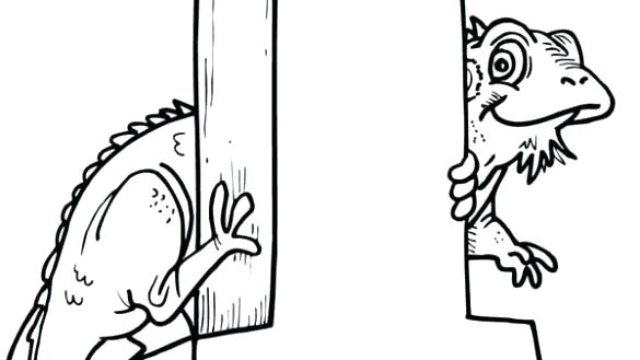585x329 Letter V Coloring Page Letter I Coloring Page Green Iguana