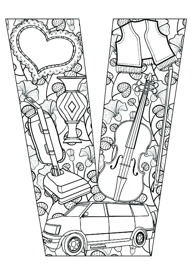 640x912 Letter V Coloring Page V Coloring Page This Is Letter V Coloring