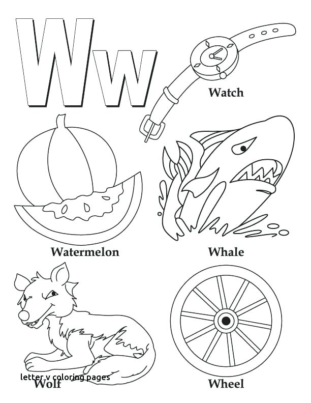 612x792 Letter V Coloring Pages My A To Z Coloring Book Letter W Coloring
