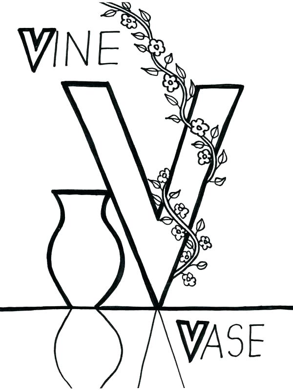 600x796 V Coloring Page Letter V Coloring Page Letter V Coloring Page