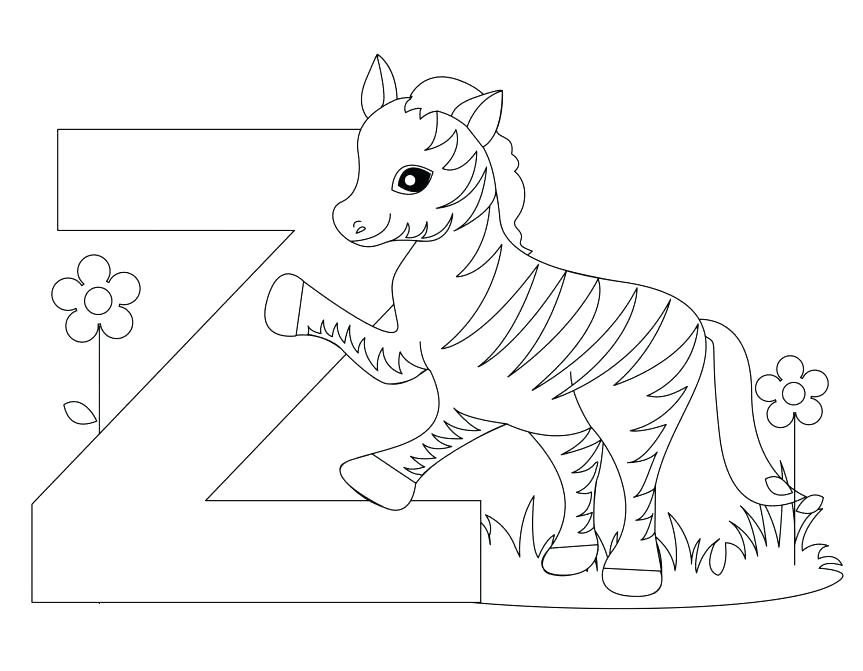 863x671 Zebra Coloring Pages Letter V Coloring Page Coloring Pages