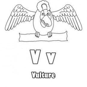 291x291 Preschool Kids Learning Letter V Coloring Page Preschool