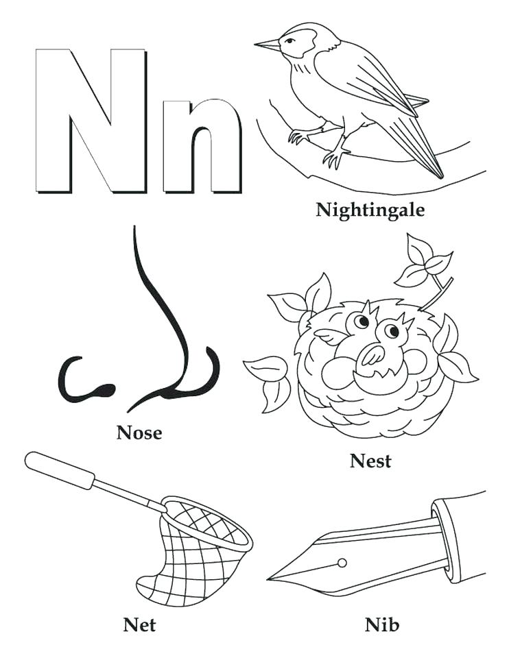 742x960 W Coloring Page Letter N Coloring Page Letter N Coloring Page