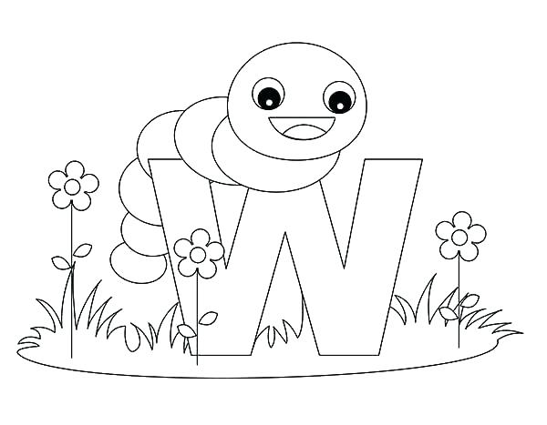 600x467 W Coloring Page Letter W Coloring Page W Coloring Page Kids Learn