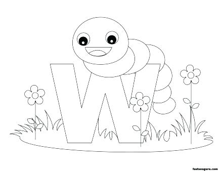 435x338 Wagon Coloring Pages Letter W Coloring Pages Printable Animal