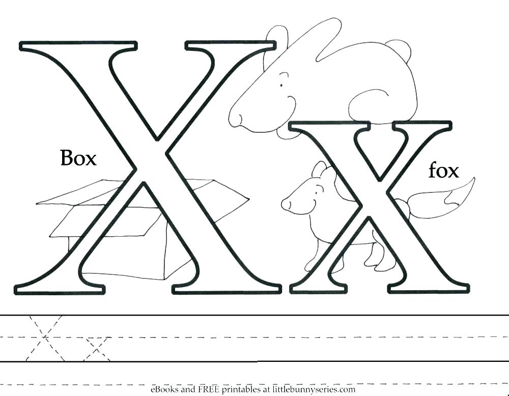 1000x778 Letter O Coloring Pages Kindergarten Letter X Coloring Page Letter