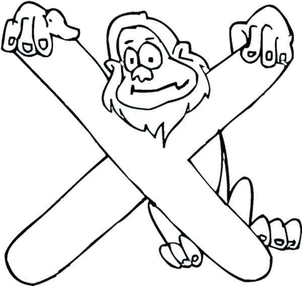 600x568 Letter X Coloring Page Kids Learning Letter X Coloring Page Bulk