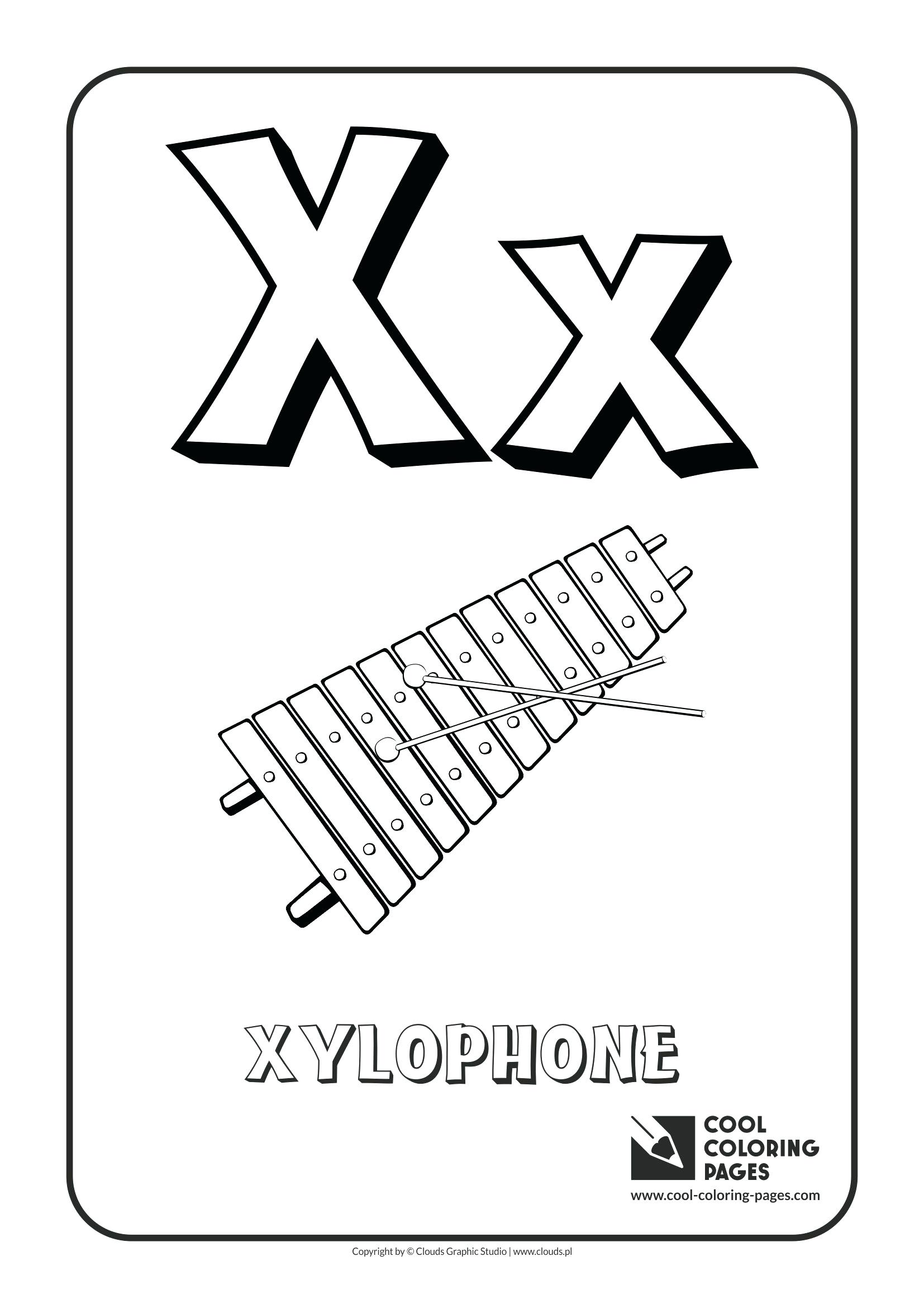 1654x2339 New Coloring Letter X Coloring Page