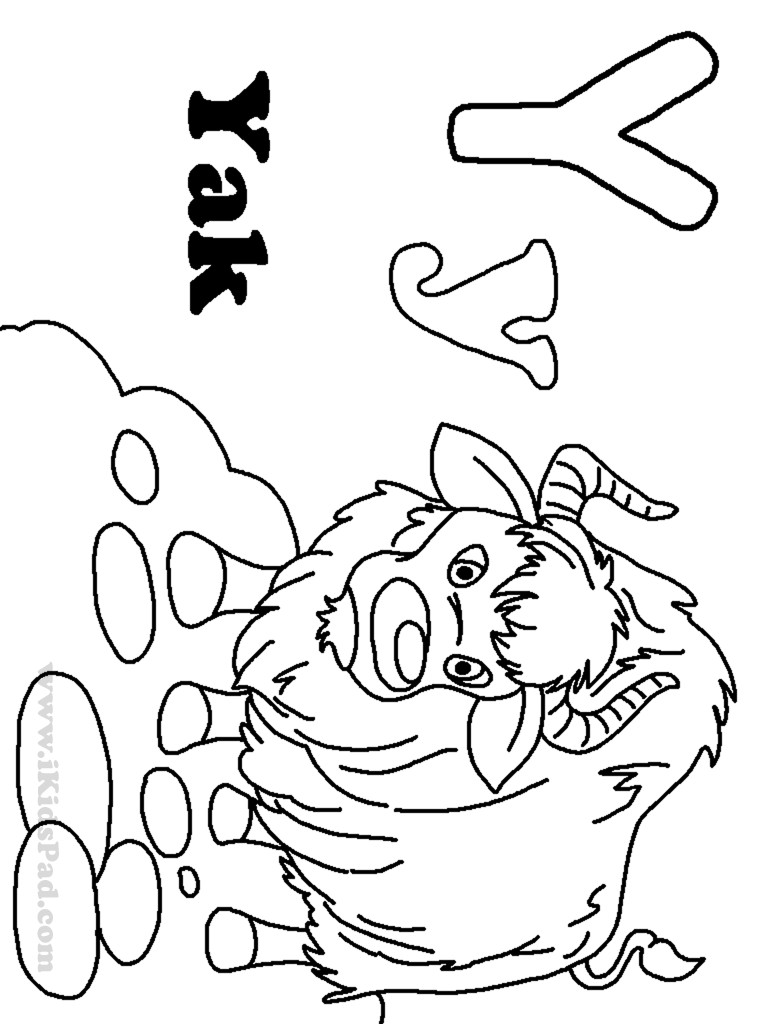 768x1024 Letter Y Coloring Pages Thatswhatsup