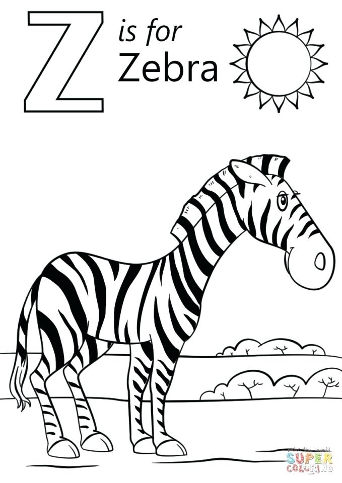 679x960 Letter Z Coloring Page Letter Z Coloring Pages Zebra Letter J