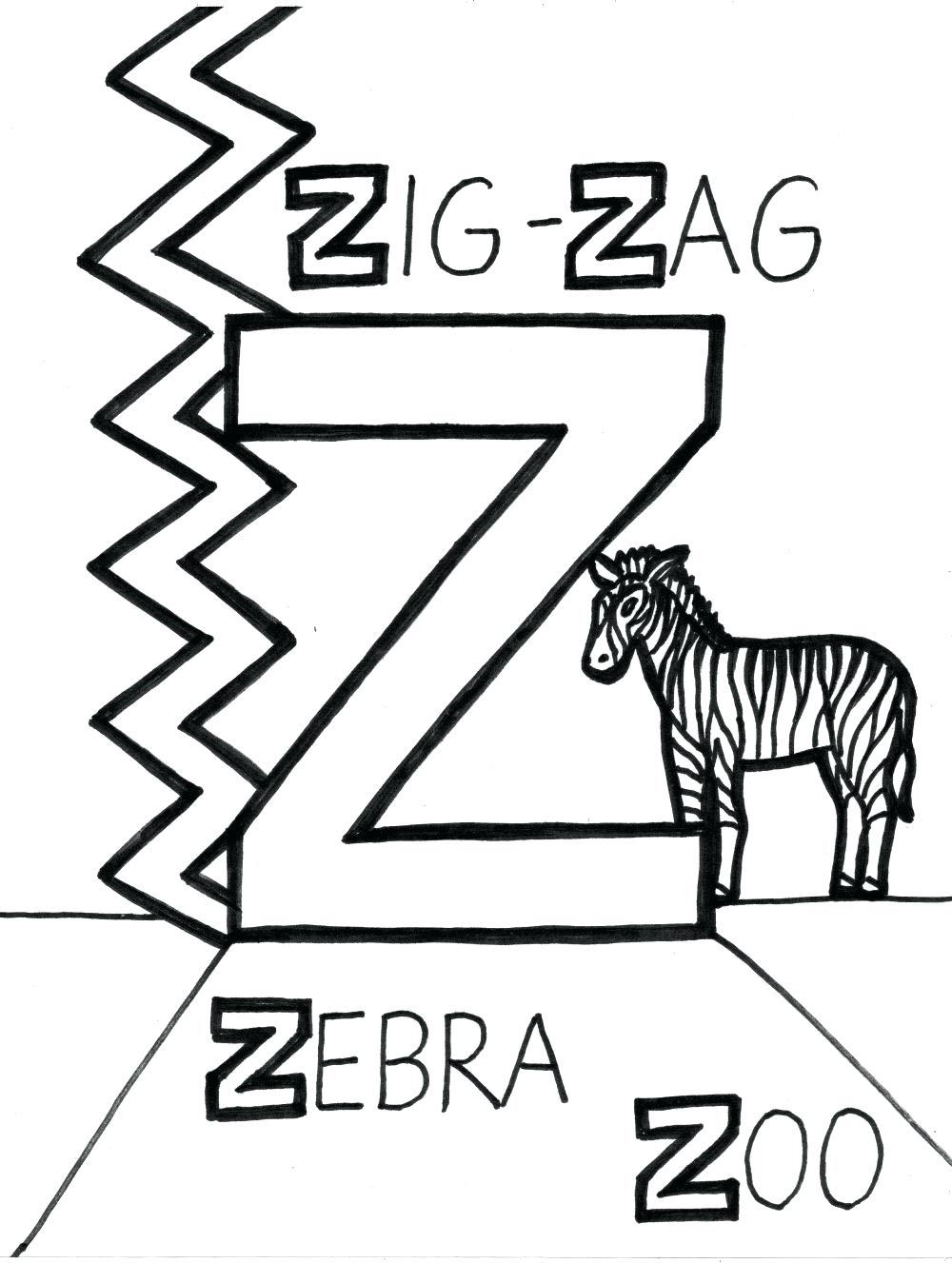 1000x1327 Letter Z Coloring Page Pages To Download And Print For Free