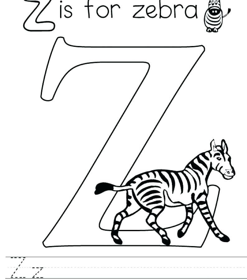 793x900 Letter Z Coloring Pages Kindergarten Letter Z Coloring Page