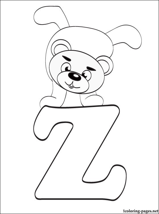 560x750 Letter Z Coloring Page Coloring Pages