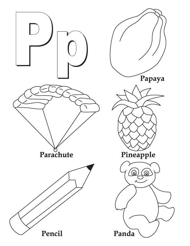 612x792 My A To Z Coloring Book Letter P Coloring Page February