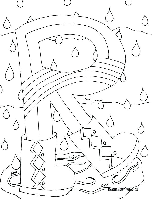613x800 Letter Z Coloring Page