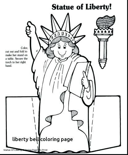 414x500 Liberty Bell Coloring Page Coloring Page Liberty Bell Coloring
