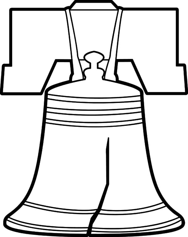 600x755 Liberty Bell Coloring Page