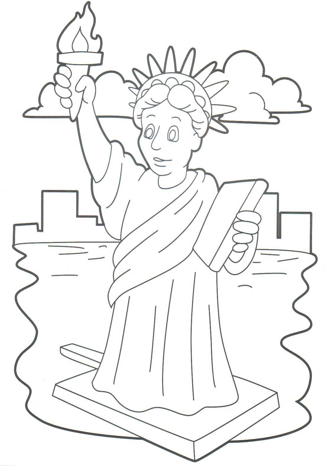 1110x1580 New Statue Of Liberty Coloring Page Free Print