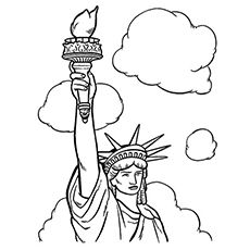 230x230 Printable Statue Of Liberty Coloring Page Free Pdf Download