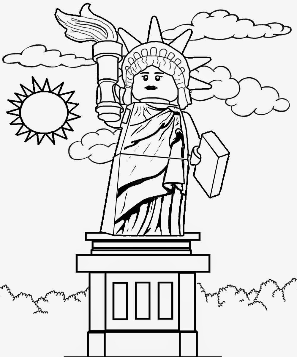 1000x1200 Statue Of Liberty Coloring Pages Newyork