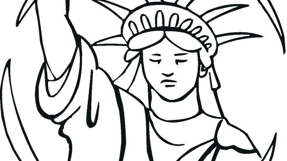 585x329 Statue Of Liberty Coloring Pages Statue Of Liberty Coloring Page