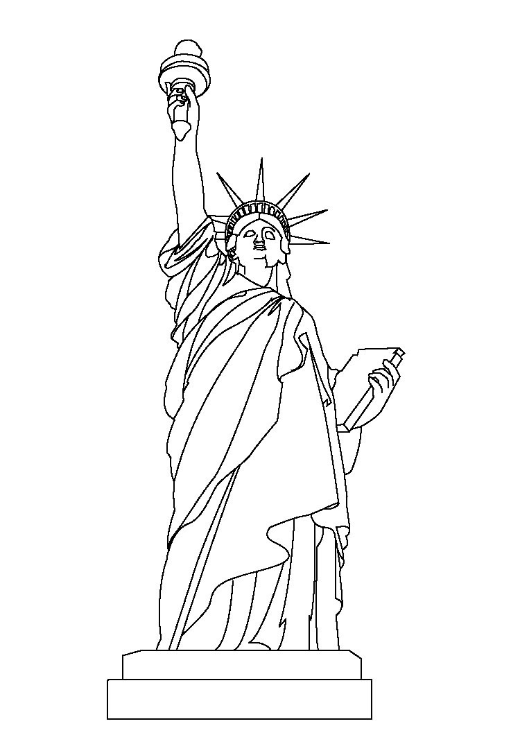750x1060 Glamorous Statue Liberty Coloring Page Preschool Photos