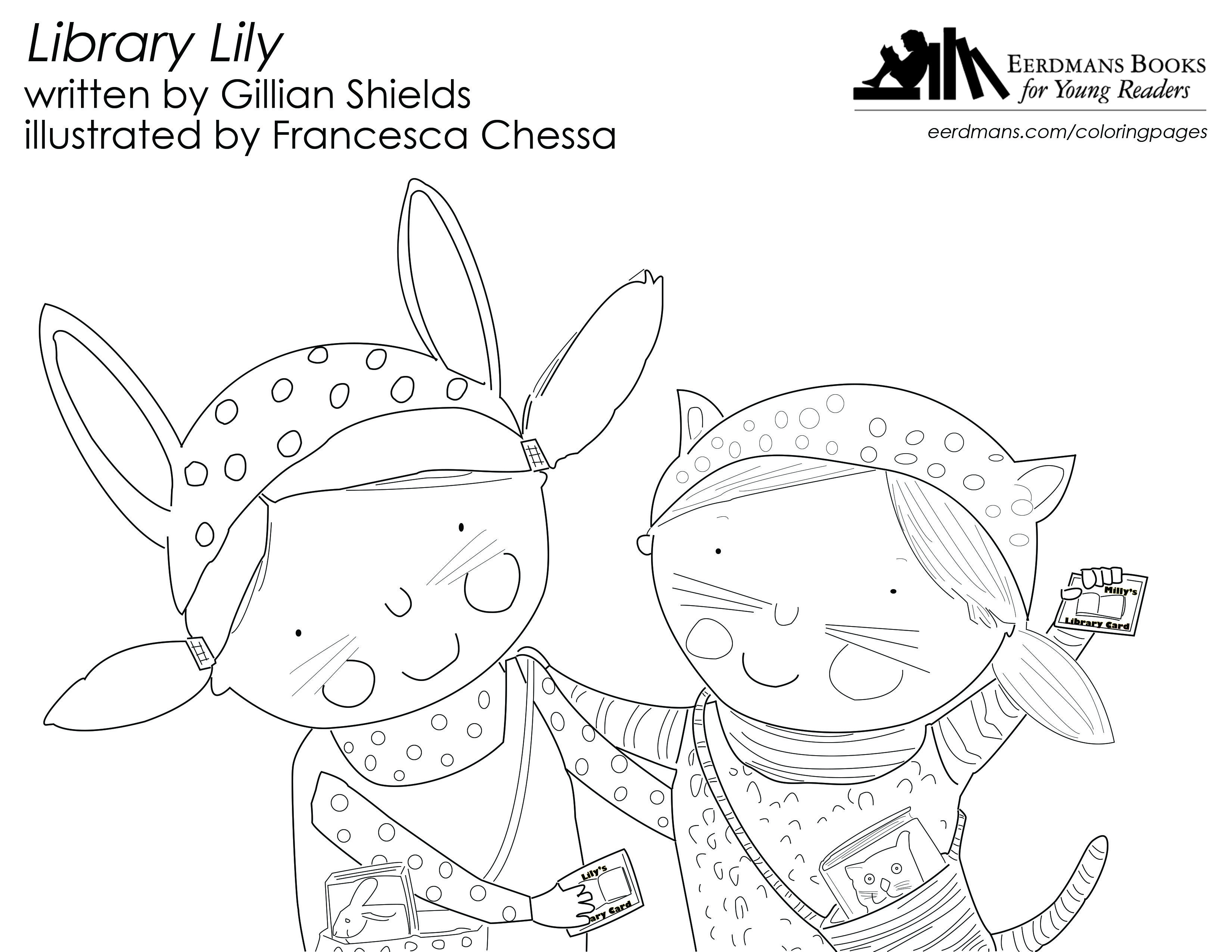 3300x2550 Library Lily Coloring Page Free Printable! Young Artists