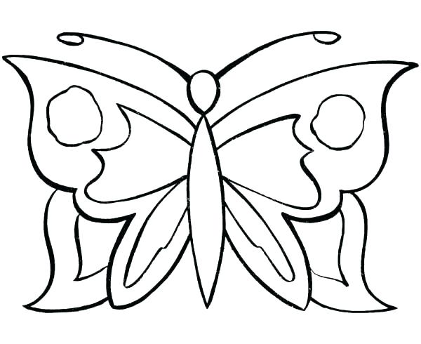 600x490 Coloring Pages Butterfly Coloring Page Of A Butterfly Butterfly