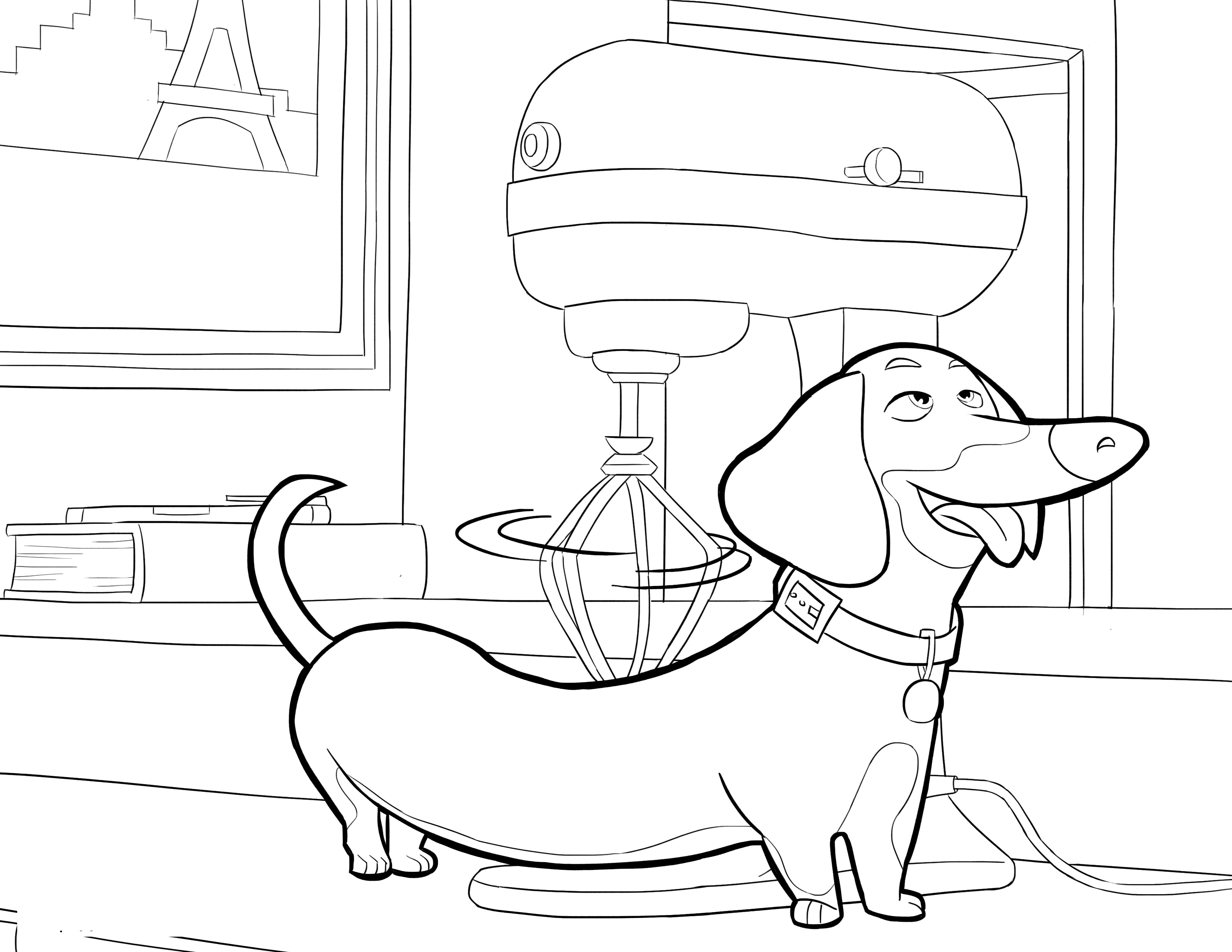 3300x2550 The Secret Life Of Pets Coloring Page