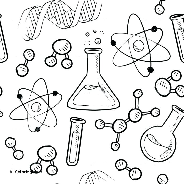 770x770 Science Coloring Page Scientist Coloring Page Science Coloring